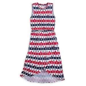 Disney Parks Women’s Dress Patriotic Mickey Size M